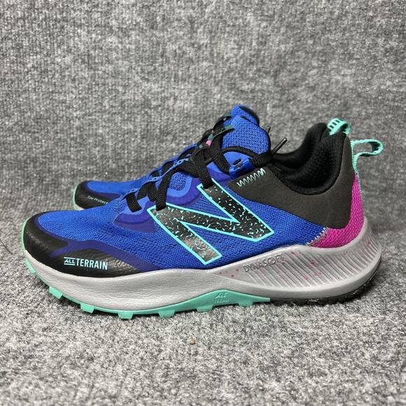 New Balance Trail Running Shoes Womens Size 6.5 Blue Nitrel v4 DynaSoft WTNTRLL4 - Picture 3 of 9